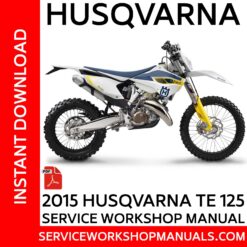 Husqvarna TE 125 2015 Service Workshop Manual