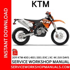 KTM 400 | 450 | 530 | EXC | XC-W | Six Days 2011 Service Workshop Manual