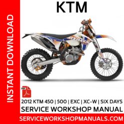 KTM 450 | 500 | EXC | XC-W | Six Days 2012 Service Workshop Manual