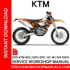 KTM 450 | 500 | EXCF | XC-W | SIX Days 2013 Service Workshop Manual