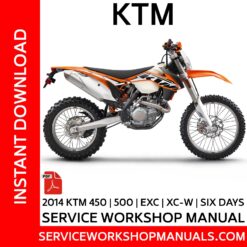 KTM 450 | 500 | EXC | X-CW | Six Days 2014 Service Workshop Manual