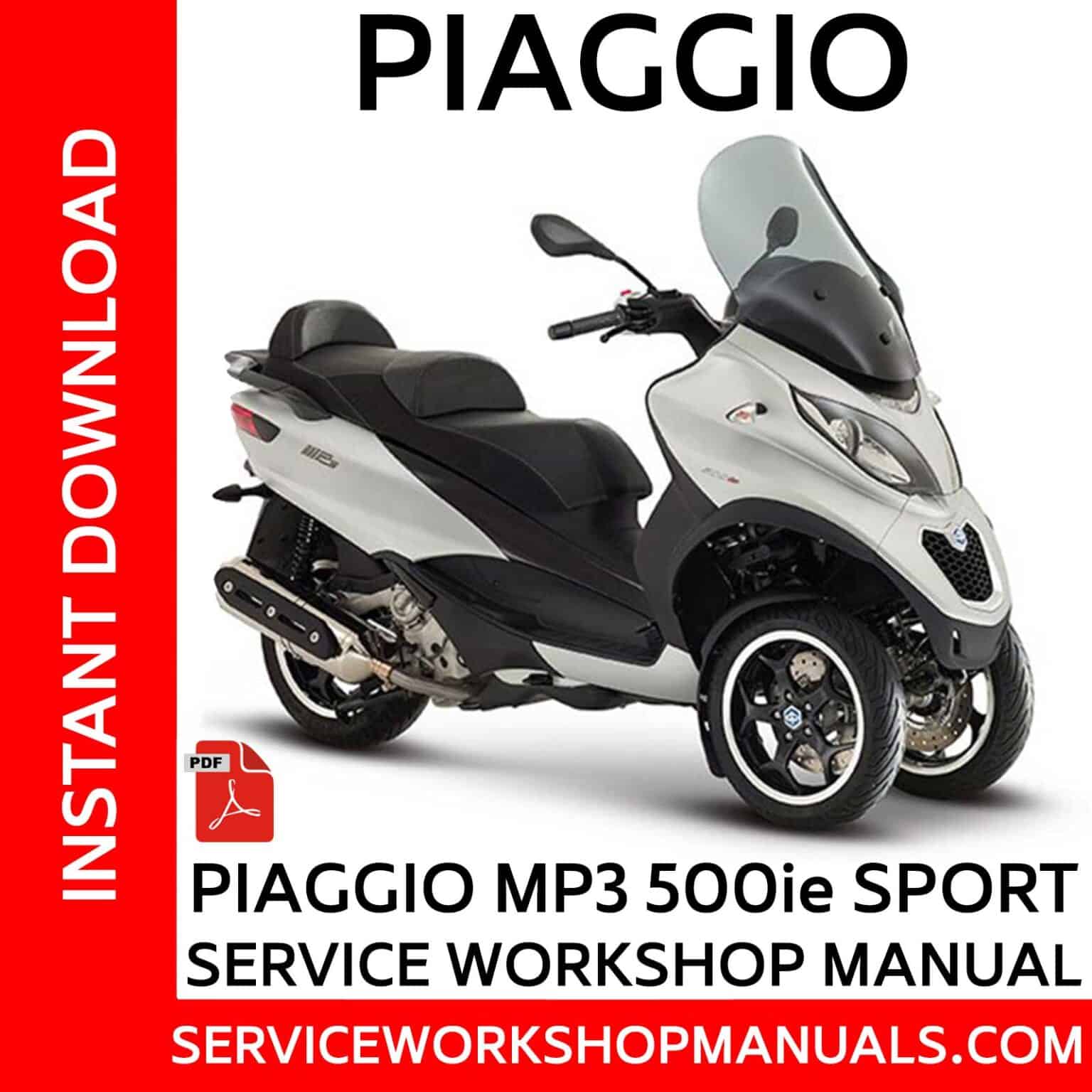 Piaggio MP3 400 Service Workshop Manual - Service Workshop Manuals