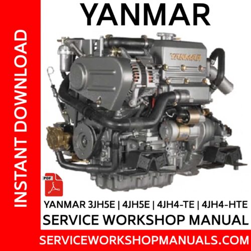 Yanmar 3JH5E, 4JH5E, 4JH4-TE, 4JH4-HTE Service Workshop Manual