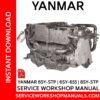 Yanmar 6SY-STP | 6SY-655 | 8SY-STP Service Workshop Manual