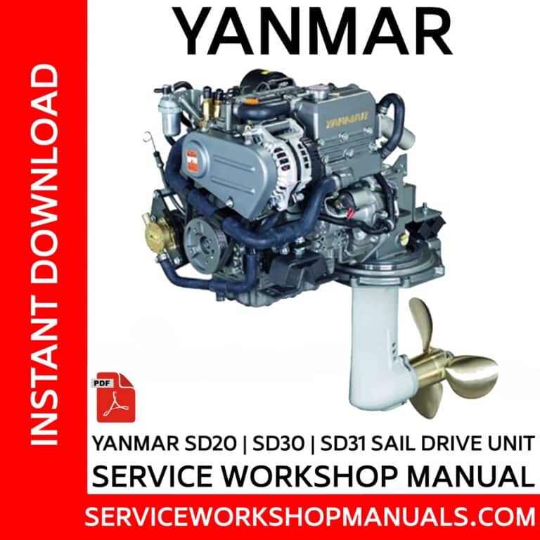 Yanmar SD40 SD50 Sail Drive Unit Service Manual Service